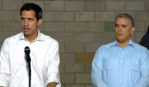 Juan Guaidó e Iván Duque