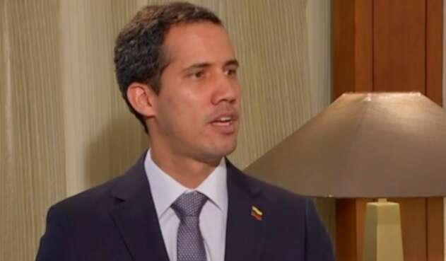 Juan Guaidó, presidente interino de Venezuela, en la entrevista que concedió a Noticias RCN y NTN 24