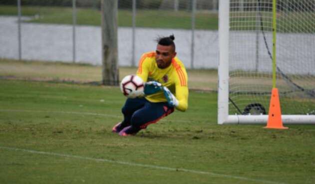 Álvaro Montero en un entrenamiento con la Selección Colombia. Álvaro Montero en un entrenamiento con la Selección Colombia.