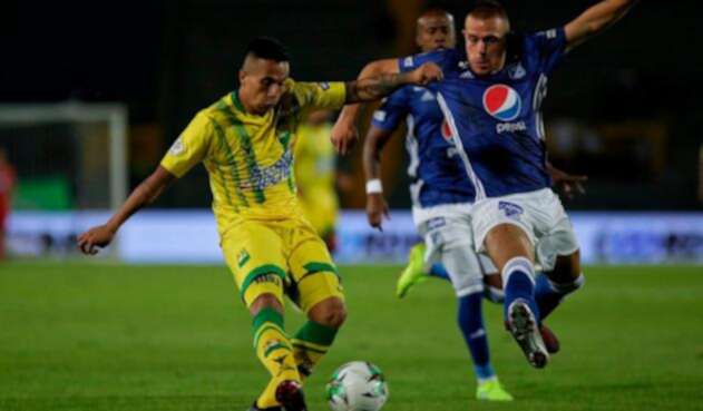 Millonarios, en acción ante Atlético Bucaramanga