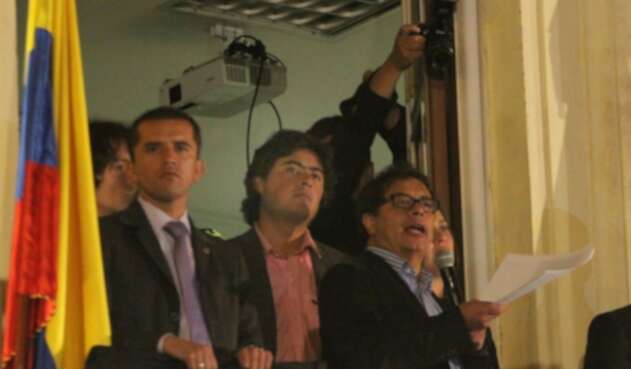Nicolás Petro y Gustavo Petro