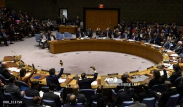 Sesión del Consejo de Seguridad de la ONU