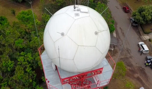 El radar instalado en Barrancabermeja