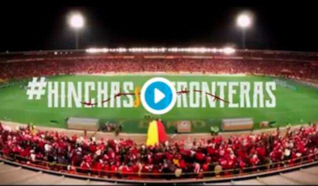 Foto del video promocional de Santa Fe con los residentes venezolanos