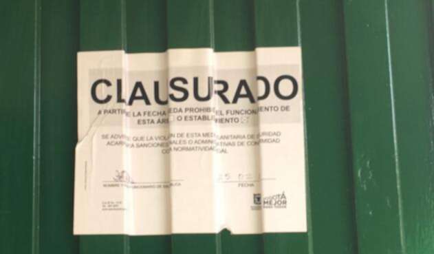 Clausuran la tradicional plaza Samper Mendoza de Bogotá