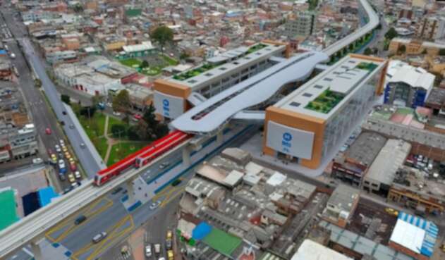 Render metro de Bogotá en su primera línea