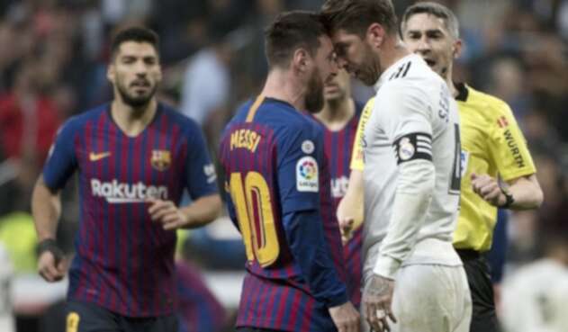 Leo Messi y Sergio Ramos se encaran en un clásico