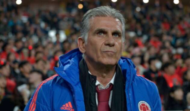 Carlos Queiroz en el partido de Colombia ante Corea del Sur