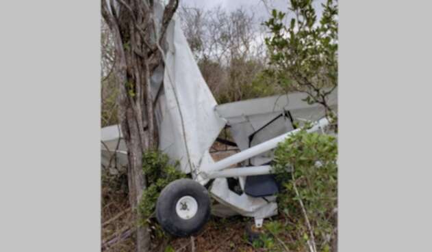 Aeronave con droga accidentada en La Guajira