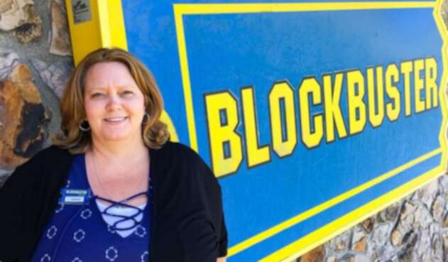 Sandi Harding, gerente general de la videotienda en Bend, Oregon, EEUU, el 8 de marzo de 2019
