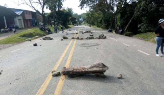 Bloqueo vía Panamericana Bloqueo vía Panamericana