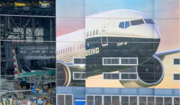 Vista general de un Boeing 737 en su proceso de ensamblaje, en la fábrica de Renton, a las afueras de Seattle (Washington)