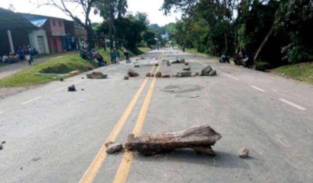 La vía que de Cali conduce a Popayán