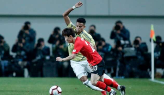 Luis Díaz, en acción ante Corea del Sur Luis Díaz, en acción ante Corea del Sur