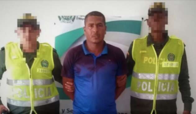 Rafael Julio Cuadrado, capturado en Coveñas