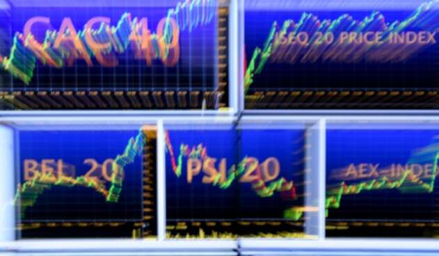 Uno de los páneles indicarores de Euronext