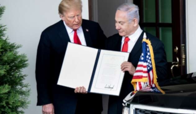 Donald Trump y Benjamín Netanyahu.