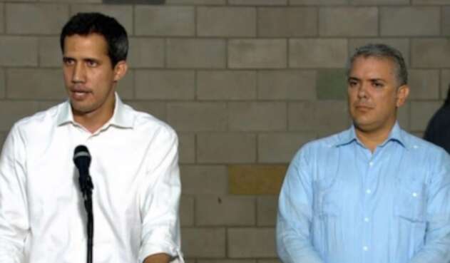 Juan Guaidó e Iván Duque