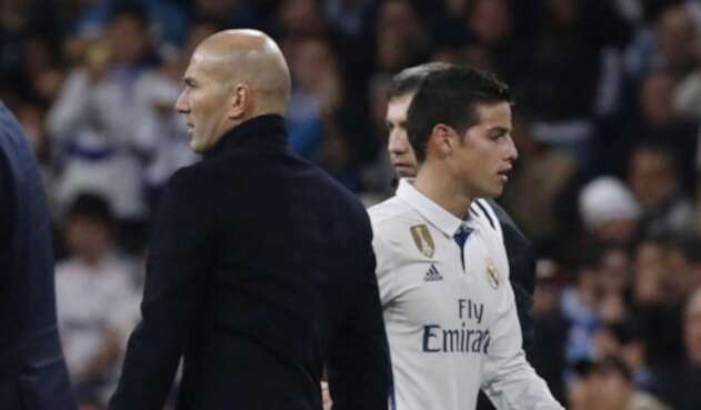 Zidane - James, en el Real Madrid