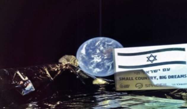 Selfie sonda lunar israeli