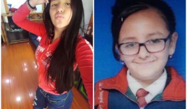 Luna y Valentina, jóvenes desaparecidas en Soacha