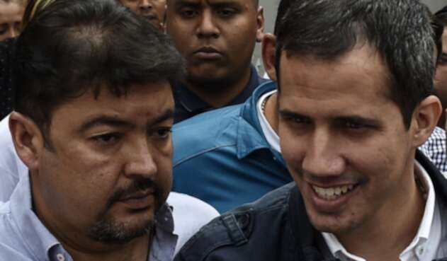 Roberto Marrero y Juan Guaidó.