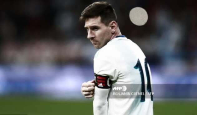 Lionel Messi, capitán de Argentina en el partido frente a Venezuela.