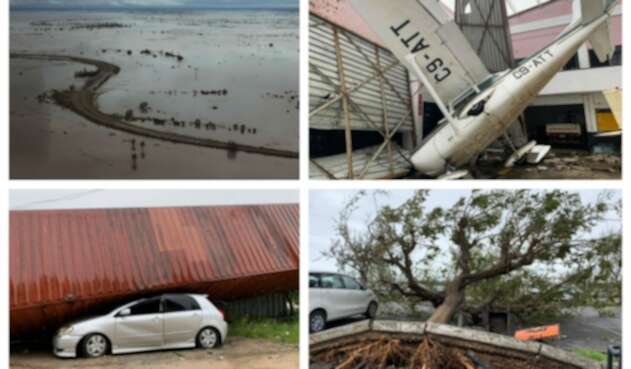 Paso devastador de ciclón en Mozambique
