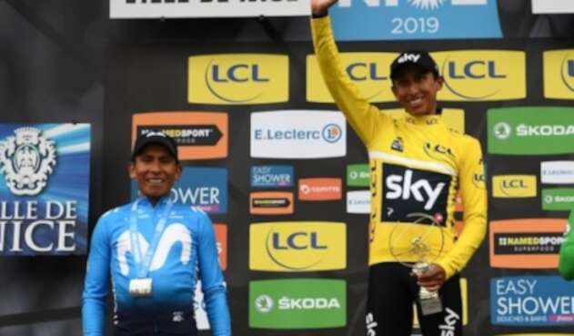 Egan Bernal y Nairo Quintana