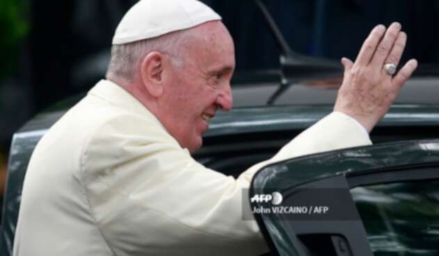 El papa Francisco, en Bogotá (septiembre de 2017)