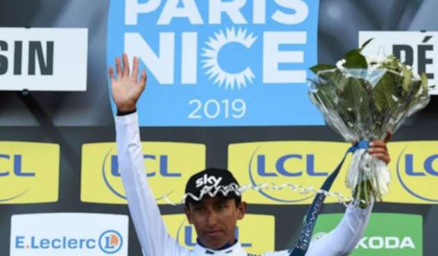 Egan Bernal ganó camiseta blanca por mejor joven en la París Niza Egan Bernal ganó camiseta blanca por mejor joven en la París Niza