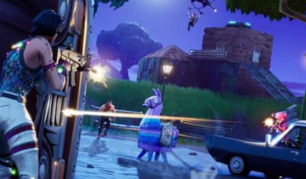 Partida de Fornite en desarrollo
