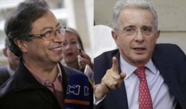 Gustavo Petro y Álvaro Uribe Gustavo Petro y Álvaro Uribe