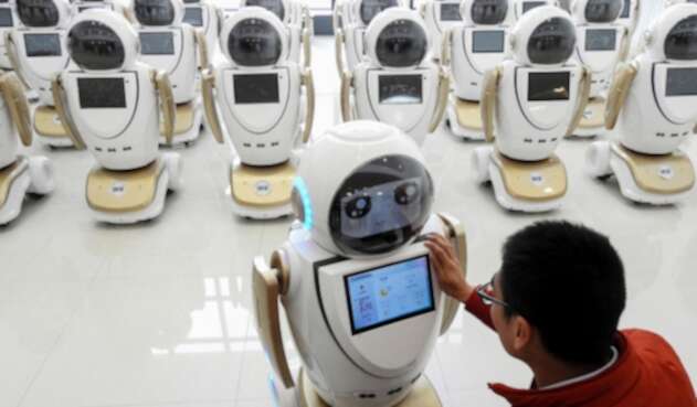 Robots puestos en marcha en China el 4 de diciembre de 2018