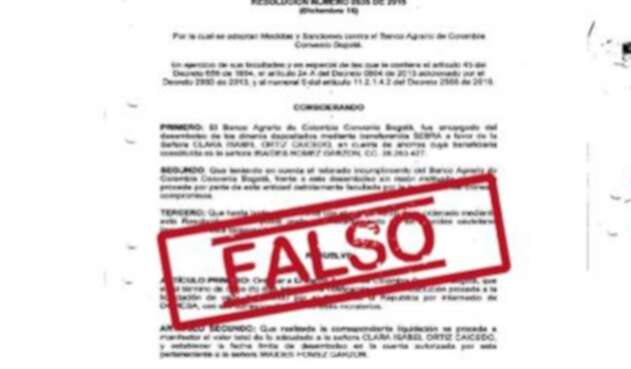 Una de las modalidades de estafa dada a conocer por la Superfinanciera