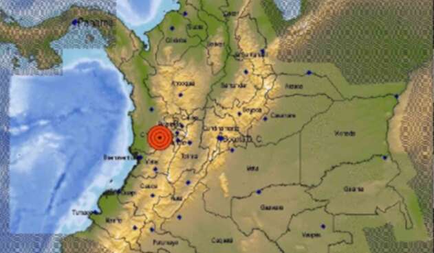 Zona de temblor en Colombia Zona de temblor en Colombia