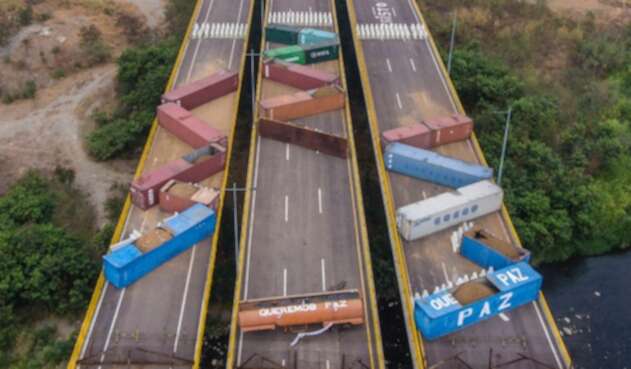 Tienditas, puente que divide a Colombia de Venezuela