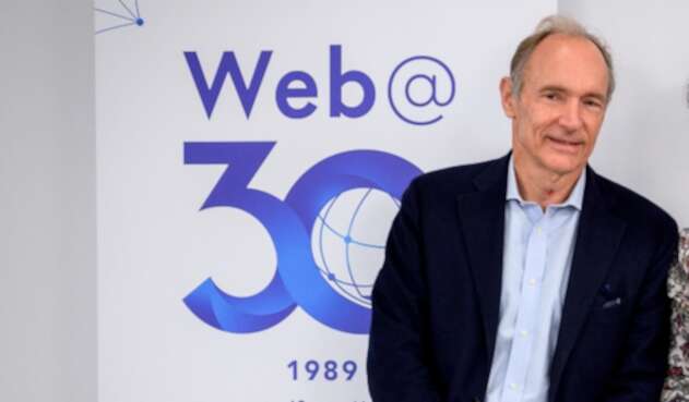 Tim Berners-Lee, inventor del protocolo World Wide Web, en Ginebra (Suiza)
