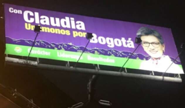 Vallas de Claudia López Vallas de Claudia López