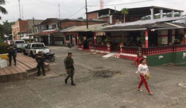 Población de Caucasia, en el Bajo Cauca antioqueño