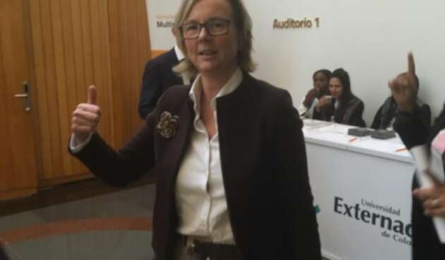 Embajadora en Colombia de la Unión Europea, Patricia Llombart.