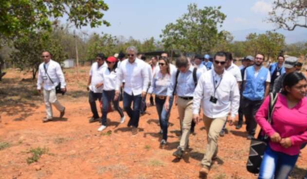Duque en Espacio Territorial de Capacitación y Reincorporación