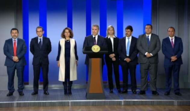 Presidente Iván Duque, tras reunión con los gobernadores del país