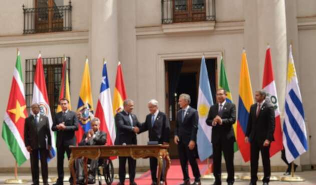 Iván Duque y otros mandatarios oficializaron la creación de "Prosur"