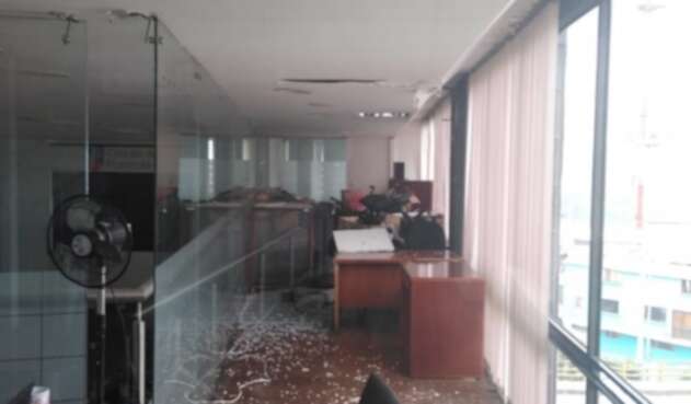 Así quedó el Concejo de Manizales tras el sismo.