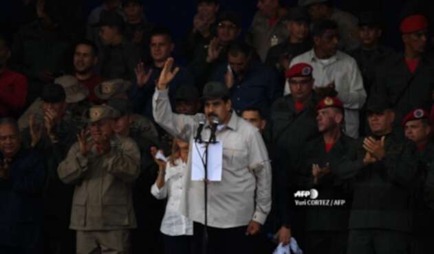 Nicolás Maduro en un acto público