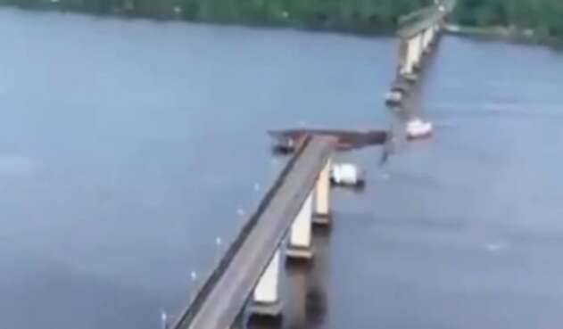 Colapsó puente de Brasil Colapsó puente de Brasil