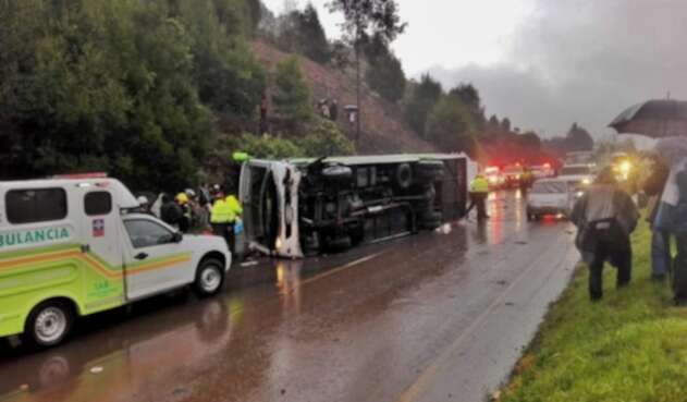 Accidente Bus Los Libertadores Tunja Bogotá