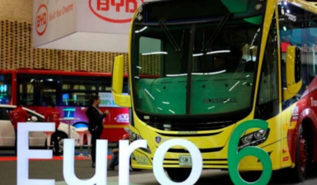 Un bus a gas natural marca Scania