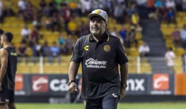 Diego Maradona, técnico argentino. Diego Maradona, técnico de Dorados